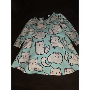 Gymboree layette line purrfect prep cat dress size 6 12 months nwt